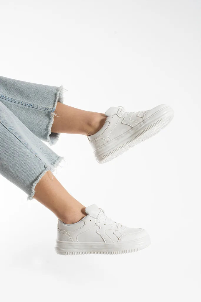 Beyaz Kadın Sneaker Günlük Ayakkabı