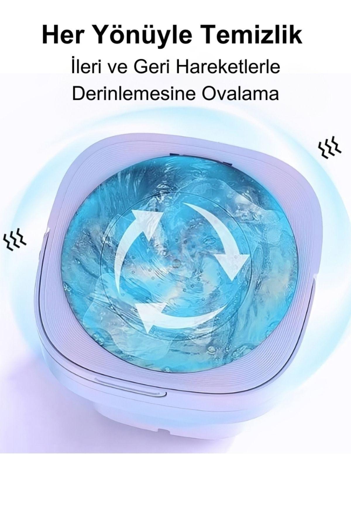 Katlanabilir Taşınabilir Kurutmalı Çamaşır Makinesi Kamp Yurt Karavan Seyahat Mini Çamaşır Makinesi