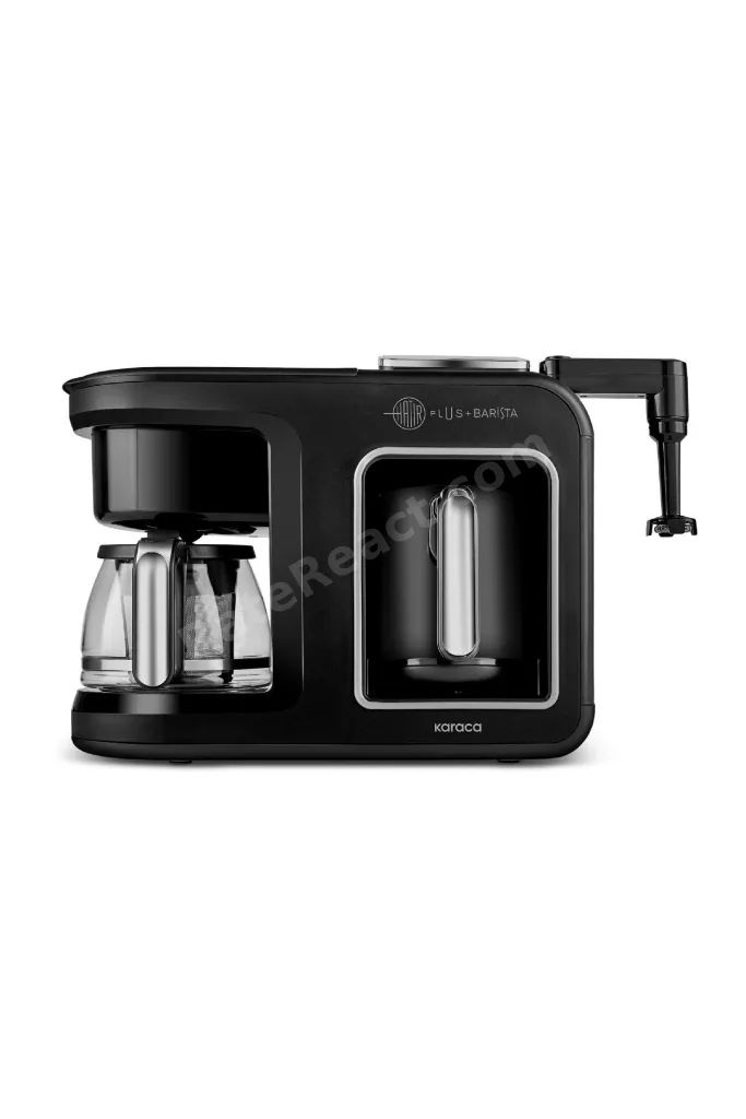 Hatır Plus Barista 6 In 1 Latte Cappucino ve Közde Türk Kahvesi Makinesi Black Silver