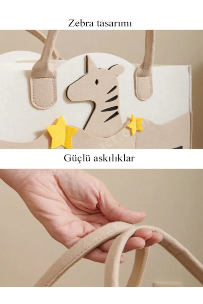 Keçe Anne Bebek Bakım Çantası Yenidoğan Alt Açma Değiştirme Organizer Taşınabilir Düzenleyici