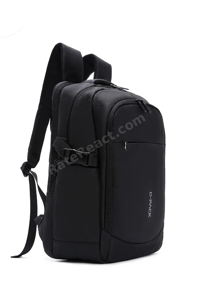 D-Pack Unisex Siyah Teknolojik Kumaş Sırt Çantası 23SBD30086F