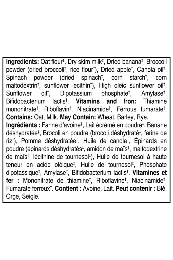 Cereals- YENİ SERİ- Probiotic-Brokoli, Ispanak, Elma ve Muzlu Kaşık Maması 180 Gr- 8. aydan itibaren