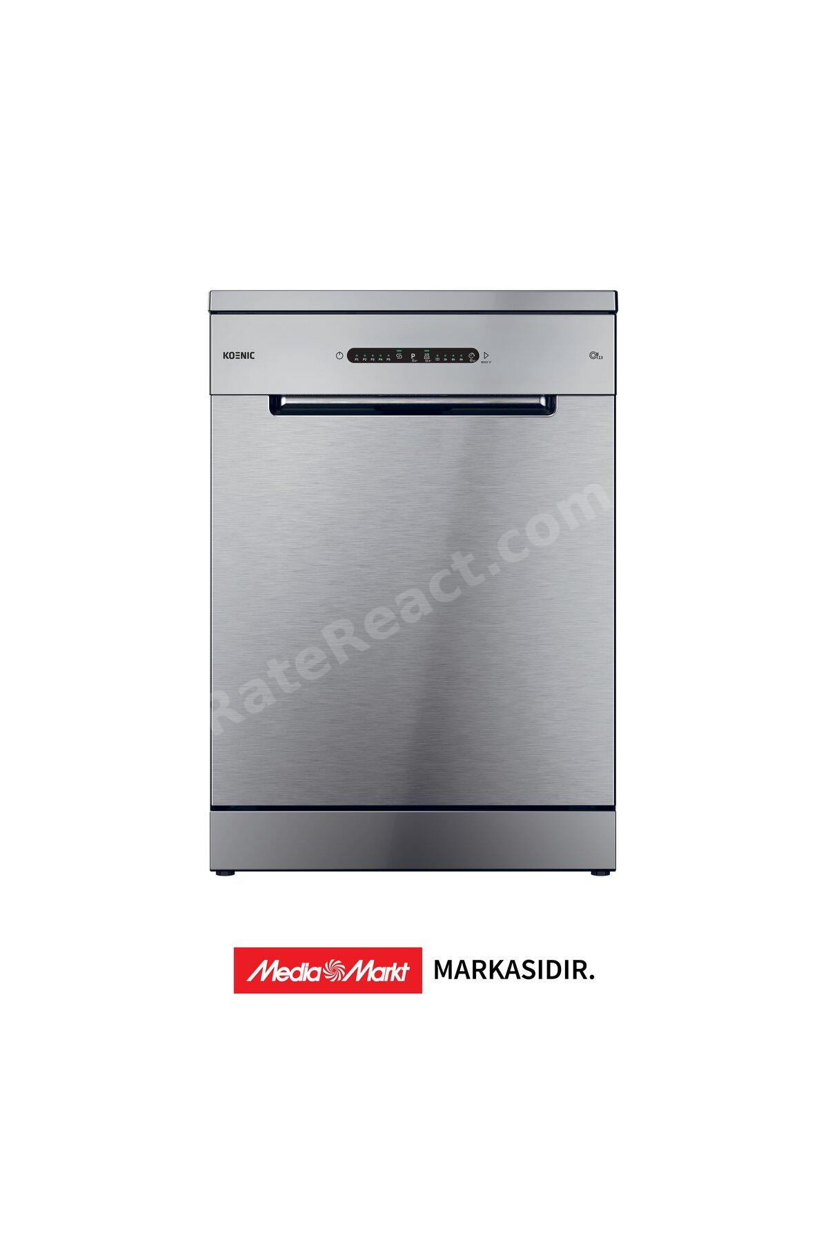 KDW 6025 E FS IN E Enerji Sınıfı 13 Kişilik 5 Programlı Bulaşık Makinesi Inox