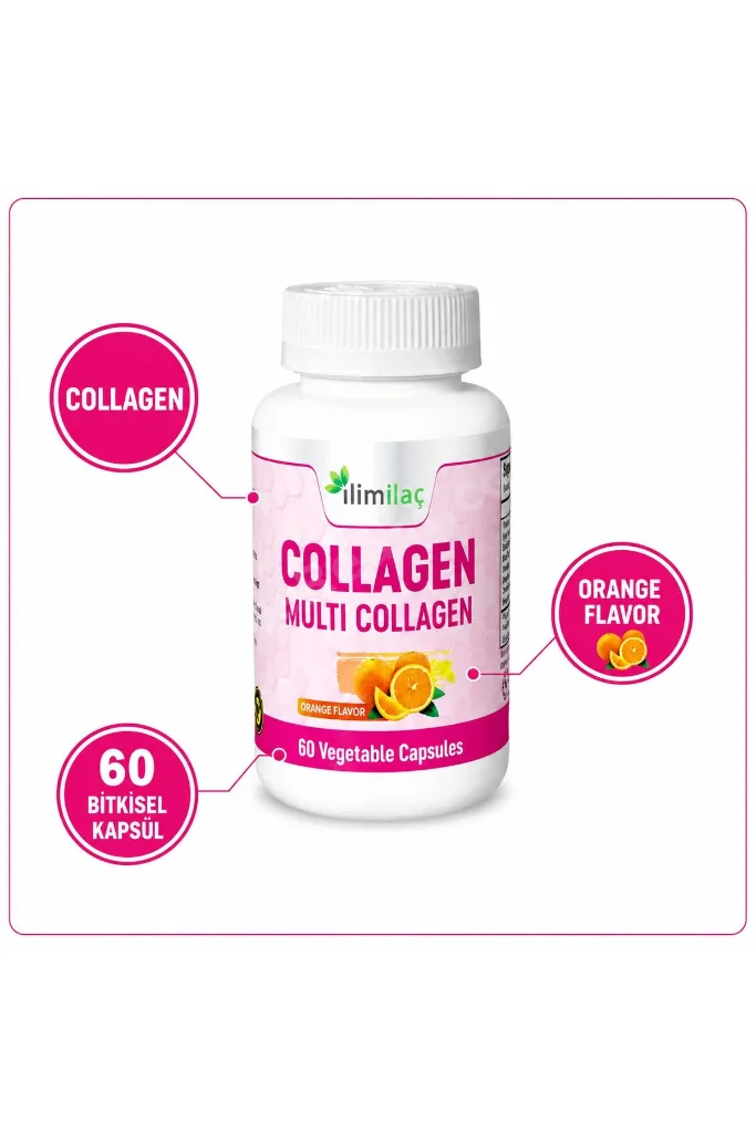 Collagen Multi Collagen 5 Kutu 300 Bitkisel Kapsül – Kolajen Takviye Edici Gıda