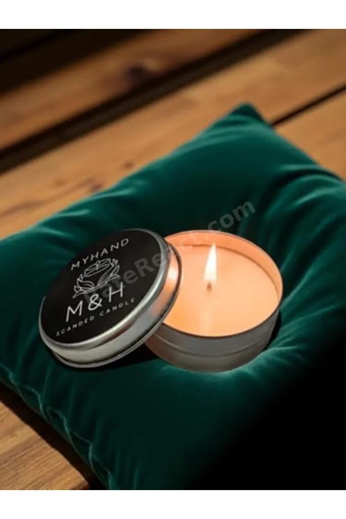 Gümüş Teneke Kokusuz Mum 60 Gr revif 827927