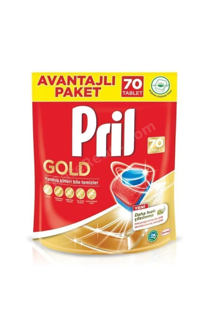 Gold 280 Yıkama Bulaşık Makinesi Deterjanı Tableti (4 x 70'li Paket)
