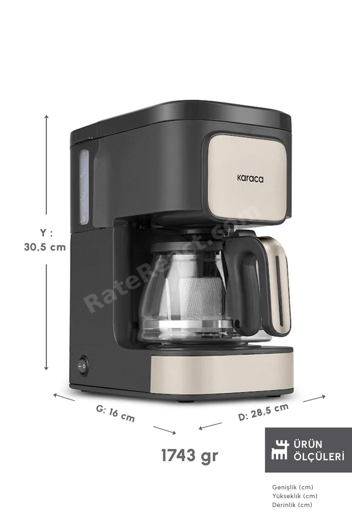 Just Coffee Aroma 2 In 1 Filtre Kahve Ve Çay Demleme Makinesi Bej