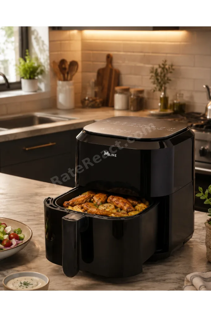 Dokunmatik Air Fryer 4 Litre Yağsız Fritöz 1360W Güçlü Pişirme