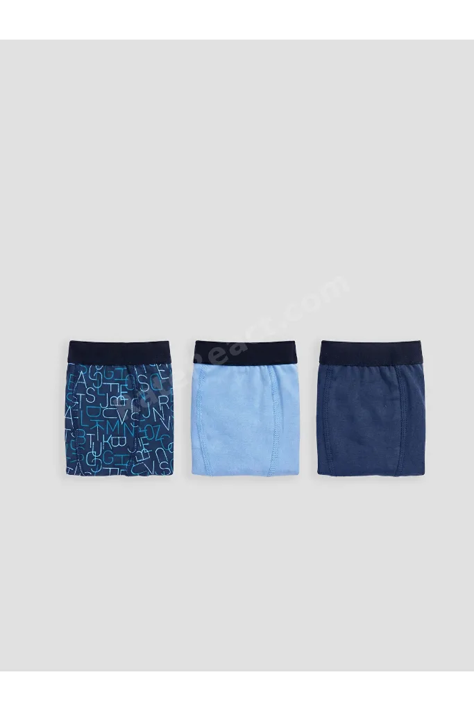 LCW Kids Mavi Erkek Çocuk 3'lü Boxer