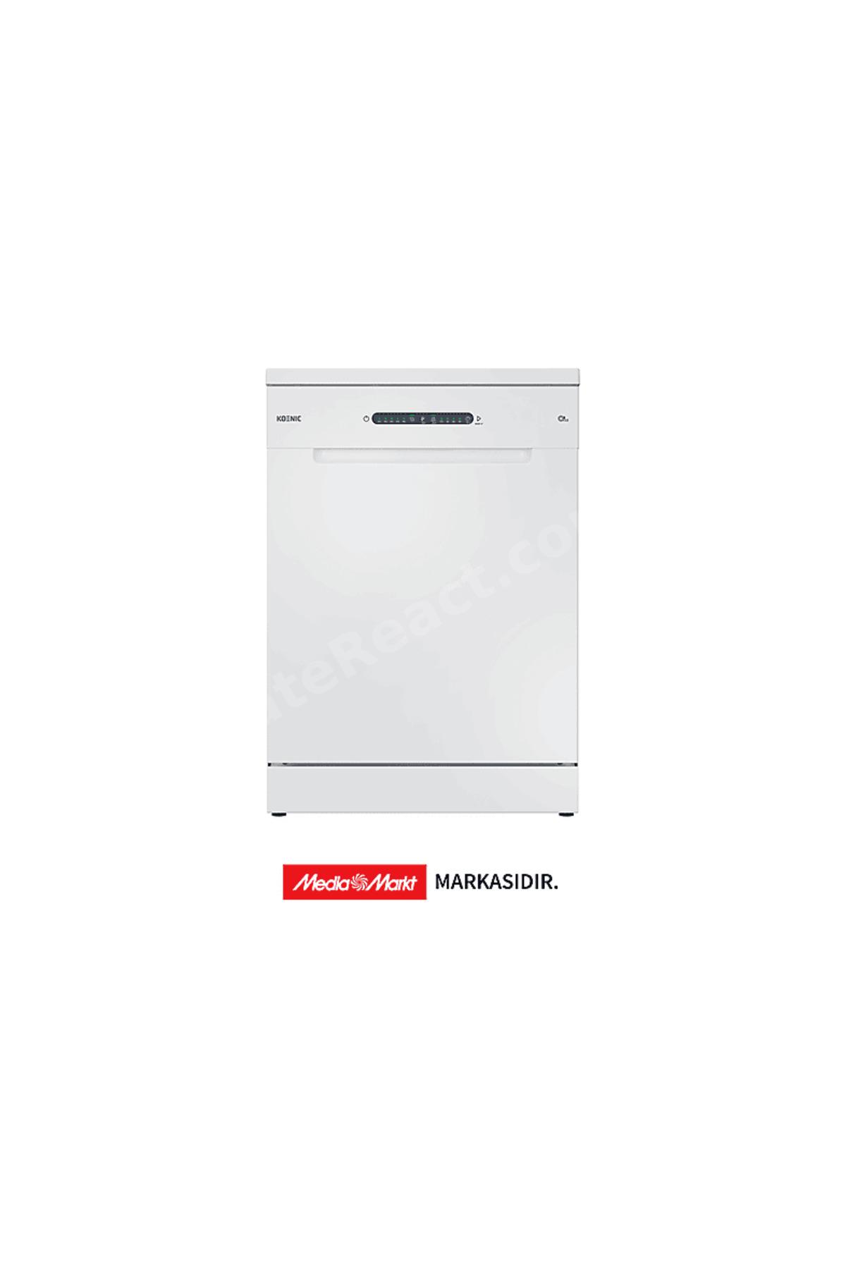 KDW 6015 E FS W E Enerji Sınıfı 13 Kişilik 5 Programlı Bulaşık Makinesi Beyaz