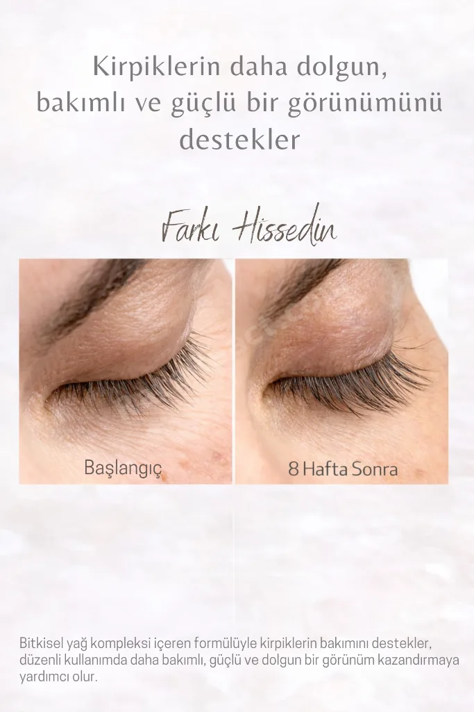 Kirpik Uzatıcı & Güçlendirici Serum – Bitkisel Bakım Formülü
