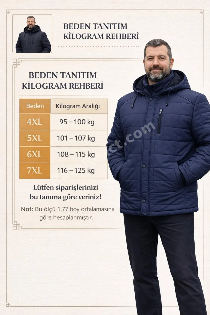 BÜYÜK BEDEN ERKEK KABAN. 4XL, 5XL, 6XL,7XL