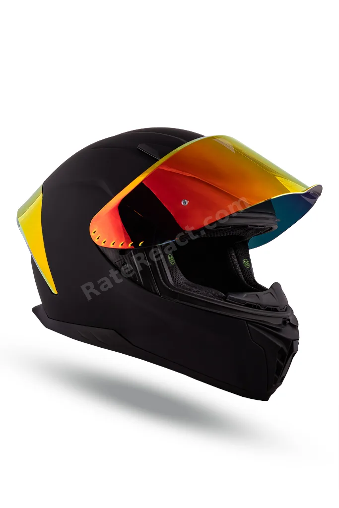 Noctrum Mat siyah Kask ( Revo Kırmızı Spoiler )