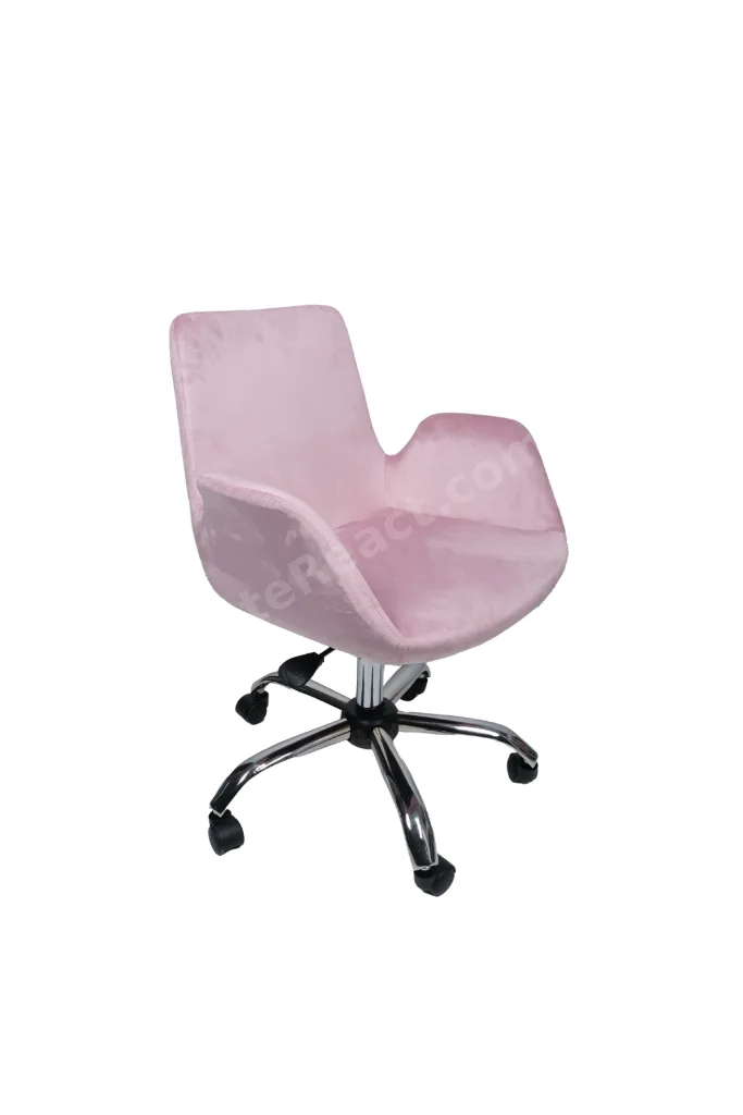 Krom Metal Ayaklı | Ofis, Çocuk Odası Çalışma Sandalyesi (Ayarlanabilir) MAKİ KOLLU