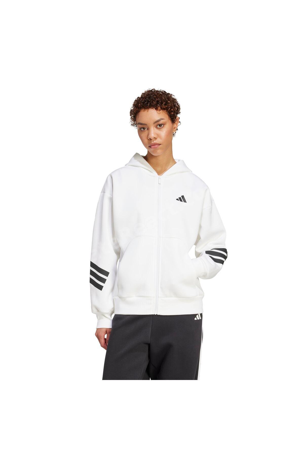 W FI 3S FZ HD Kadın Beyaz Sweatshirt JW7803