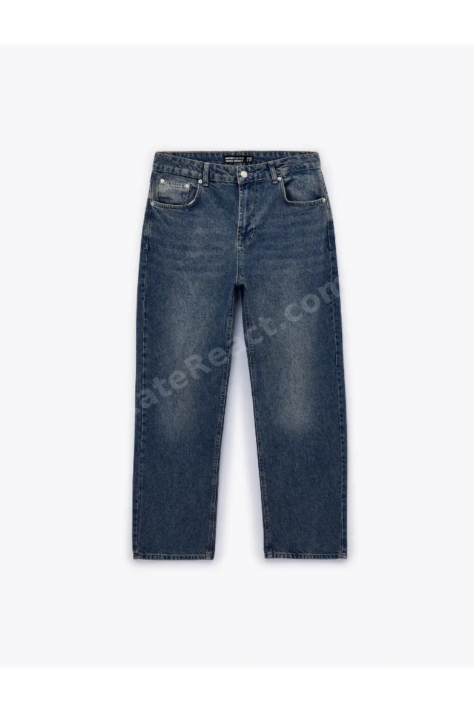 Normal Bel Vintage Straight Fit Jean Pantolon