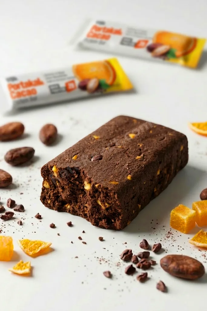 Portakal ve Kakao Aromalı Protein Bar 45 g | Protein İçeren Atıştırmalık ve Sporcu Barı | 4 Adet