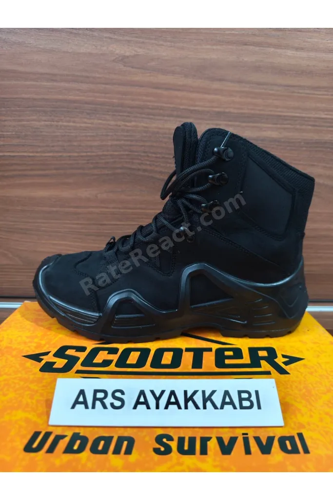 Bot Askeri Özel Harekat Tactical  Siyah 1492 Erkek Postal  Trekking  Bot