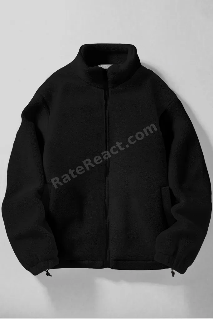Ghassy Co. Erkek Alaska Regular Peluş Sherpa Kışlık  Tam Fermuarlı Polar Sweatshirt