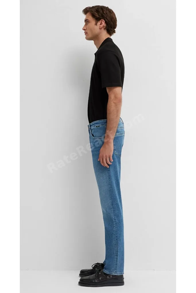 M00422A4050 Jake Black Indigo Mavisi Jean Pantolon Erkek Kot Pantolon LACİVERT