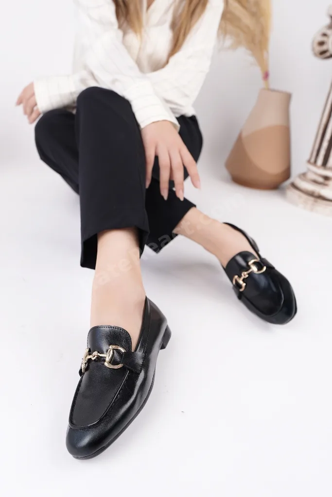 STRİDE Metal Tokalı Kadın Günlük Loafer Ayakkabı