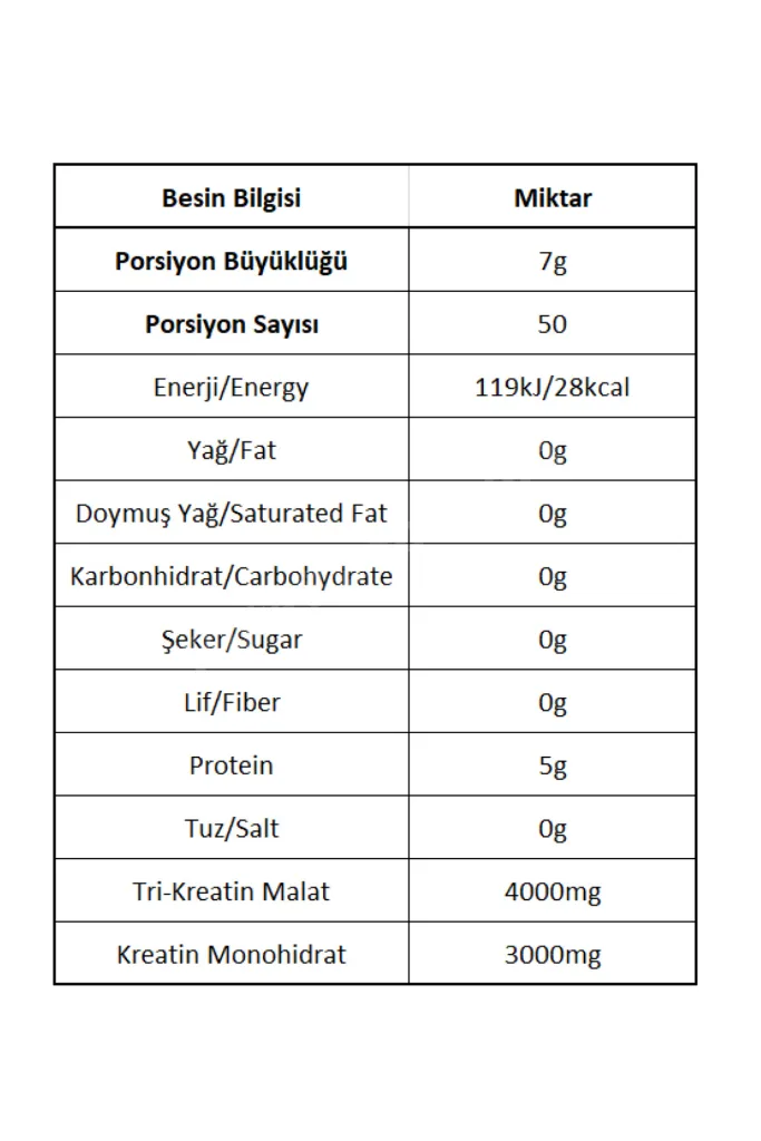 Kreatin Creamix 7000 Tri-Creatine Malate & Creatine Monohidrat 350 g 50 Servis