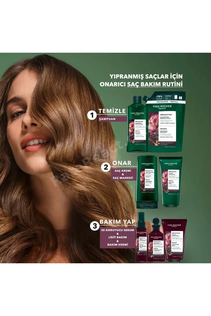 Kırılma Karşıtı Isı Koruyucu Bitkisel Keratin Arjinin Serum - Yıpranmış Saçlar / Reparation -Vegan -100ml