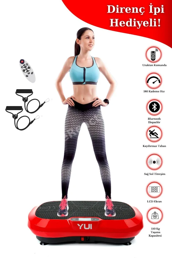 Vs5 Max 2d Xxl Vibration Plate Hoparlör-kumandalı Yüksek Titreşimli Zayıflama Aleti-150 Kg Taşıma