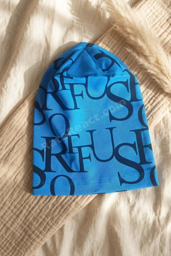 Unisex Siyah M.i Tipografik Desenli Pamuklu Slouchy Bere Şapka - Modern Sokak Stili Tasarım 2-4 Yaş