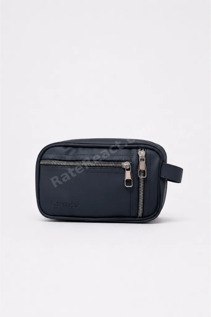 Erkek Siyah Orta Boy Portföy & Clutch & Tıraş El Çantası