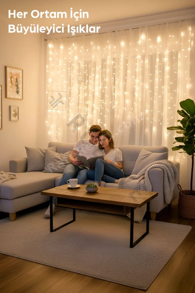 8 Fonksiyonlu Saçak Led Sarkıt Led Eklenebilir Led Süsleme Led Peri Led Işık Yılbaşı Işık (4 METRE)