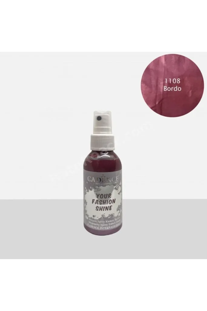 Your Fashion Shine Sprey Metalik Kumaş Boya 100ml 1108 Bordo