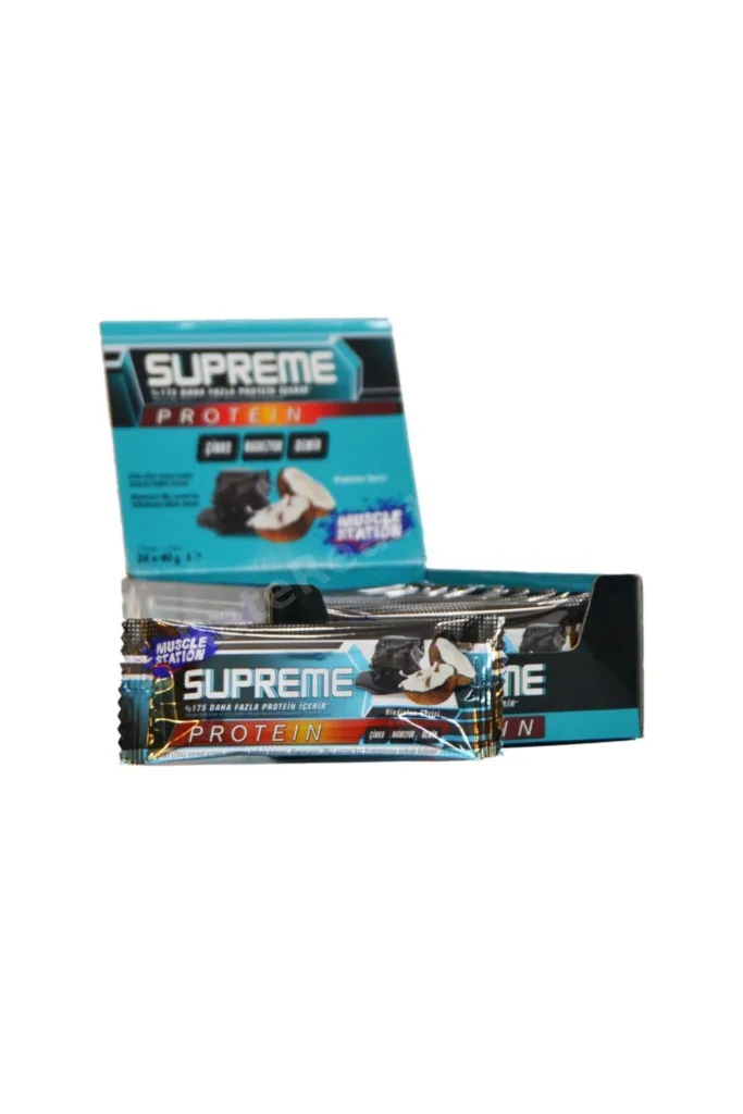 Supreme Protein Bar Dark Chocolate Coconut 40 gr 24 Adet