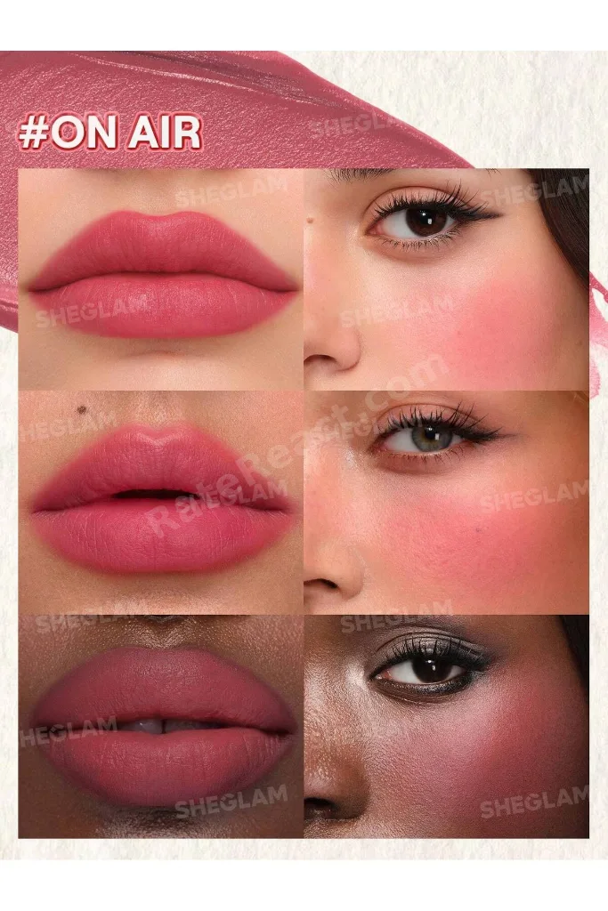 Air Plush Lip & Cheek Cream - High Winds Doğal Bitişli Kadife Dokulu Dudak ve Yanak Kremi (Likit Allık & Ruj)