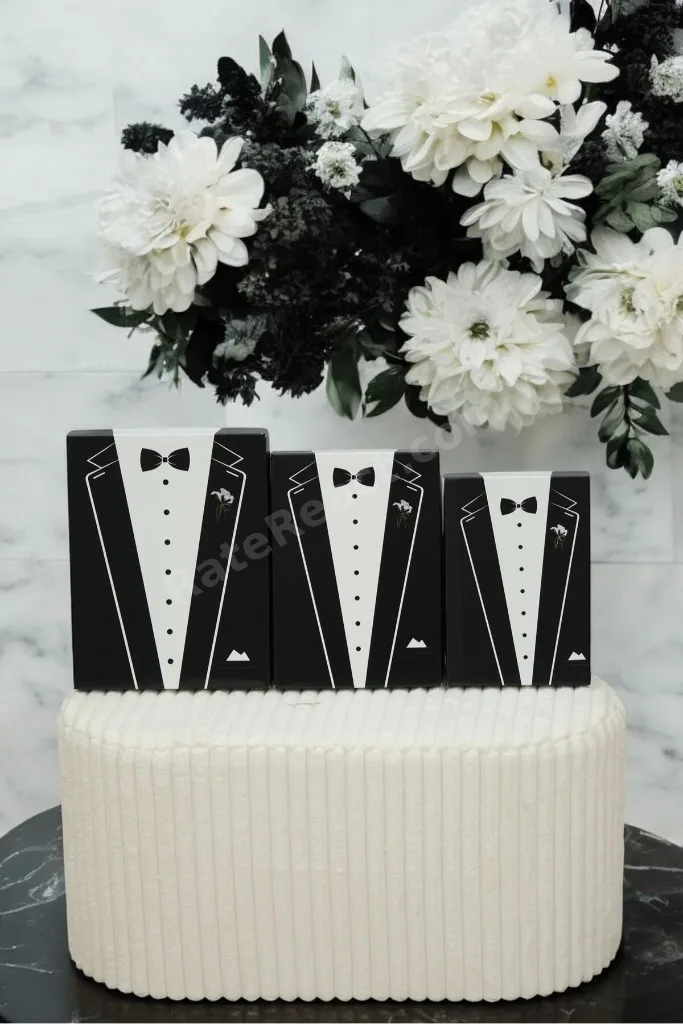 DURUBÜYÜK BOY XXX-6- Damat Bohçası - Damat Kutusu - Çeyiz Kutusu Sert Malzeme Hediye Seti 6'li Set
