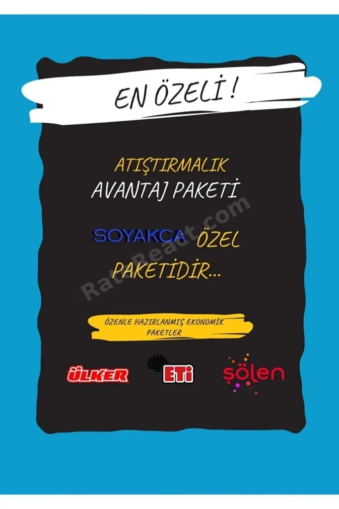Gofret Sever Paketi 23 Parça. Tohumlu Kalem Hediyeli.