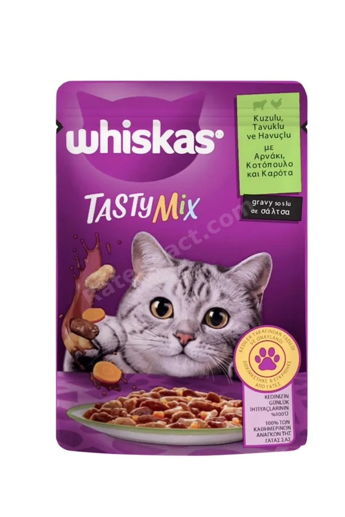 Tastymix Kuzu & Tavuk & Havuçlu Yetişkin Kedi Maması 28 X 85 G