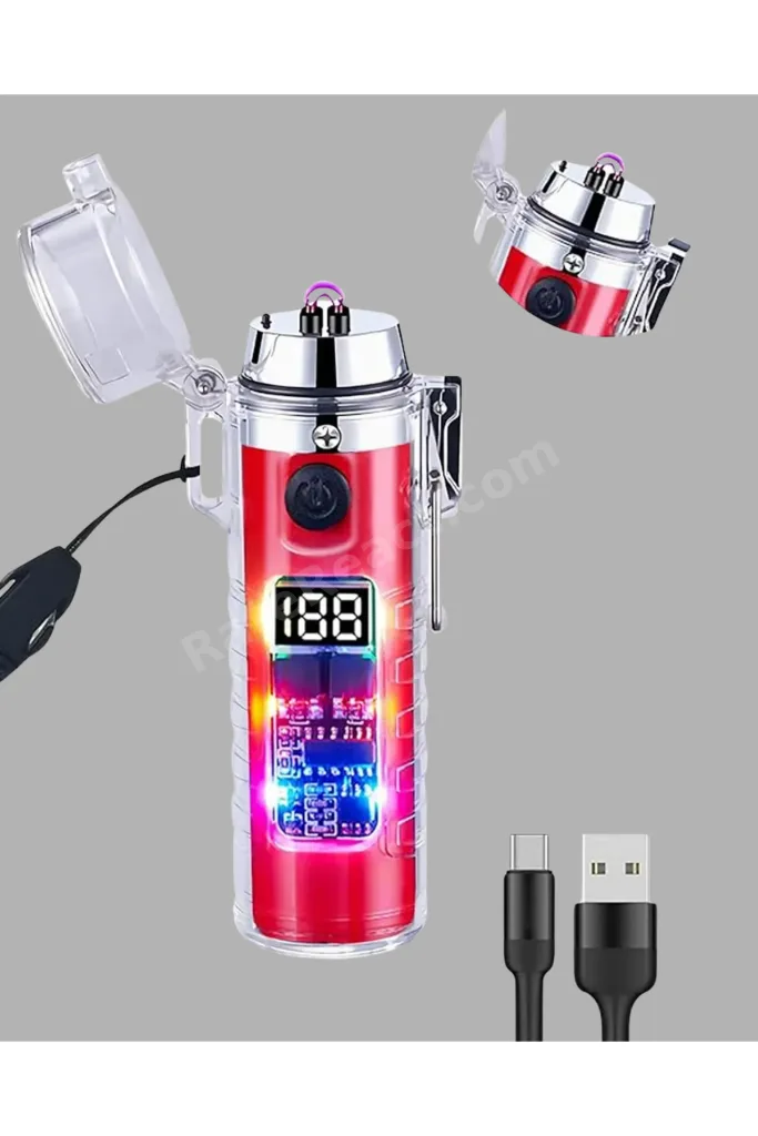 Kamp ve Outdoor İçin Çok Amaçlı Çakarlı Elektronik Çakmak