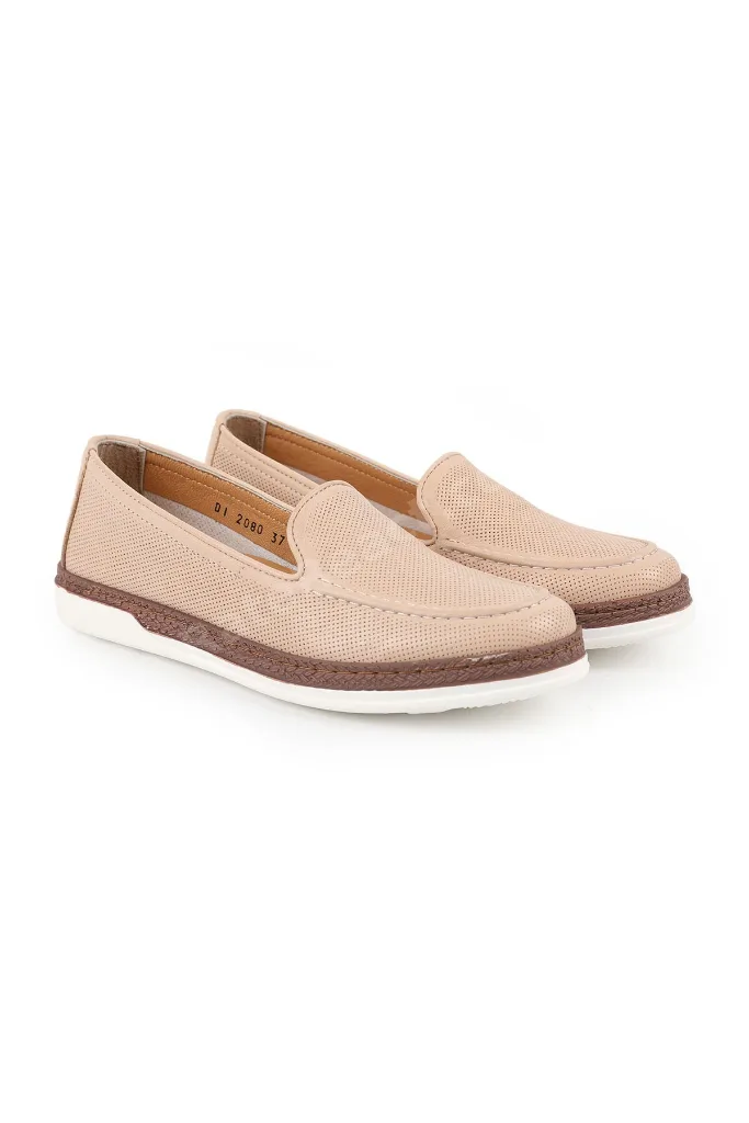 Kadın Casual Jüt Detaylı Lazer Kesim Slip-on Ortopedik Comfort Anne Ayakkabısı L10.2080