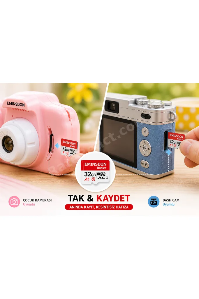 32GB Hafıza Kartı Mini Kamera Ev Araç Güvenlik Kamerası Uyumlu Telefon Micro SD Class10