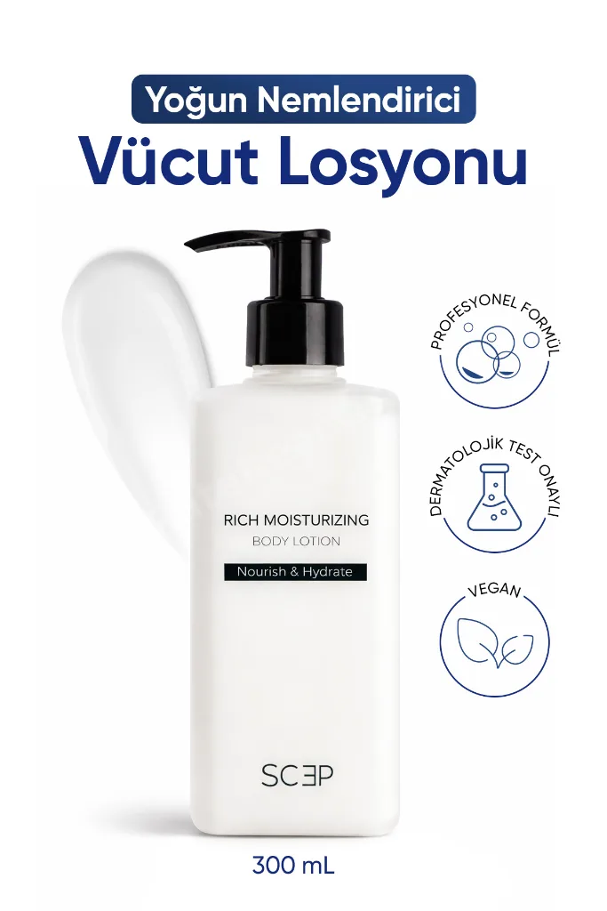 Rich Moisturizing Body Lotion | Yoğun Nemlendirici Vücut Losyonu 300 ml