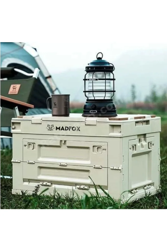 Katlanabilir Kamp Saklama Kutusu - 60 LT - Madfox - Haki - 547304