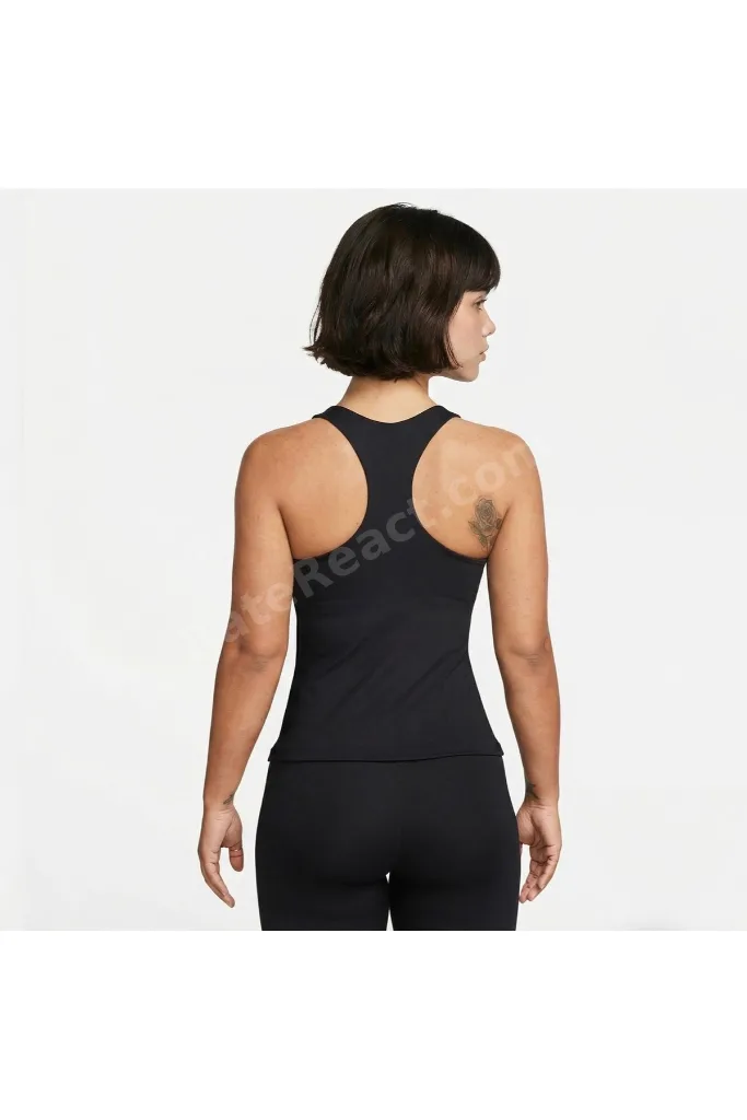 Dri-Fit Swoosh Tank Kadın Dolgulu Siyah Atlet -KUZEY SPORT