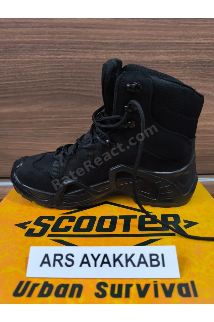 Bot Askeri Özel Harekat Tactical  Siyah 1492 Erkek Postal  Trekking  Bot
