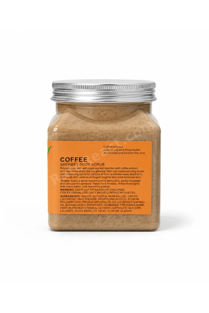 Coffee Sherbet Body Scrub Kahve Özlü Vücut Peelingi 500 ml – Arındırıcı ve Pürüzsüzleştirici Bakım
