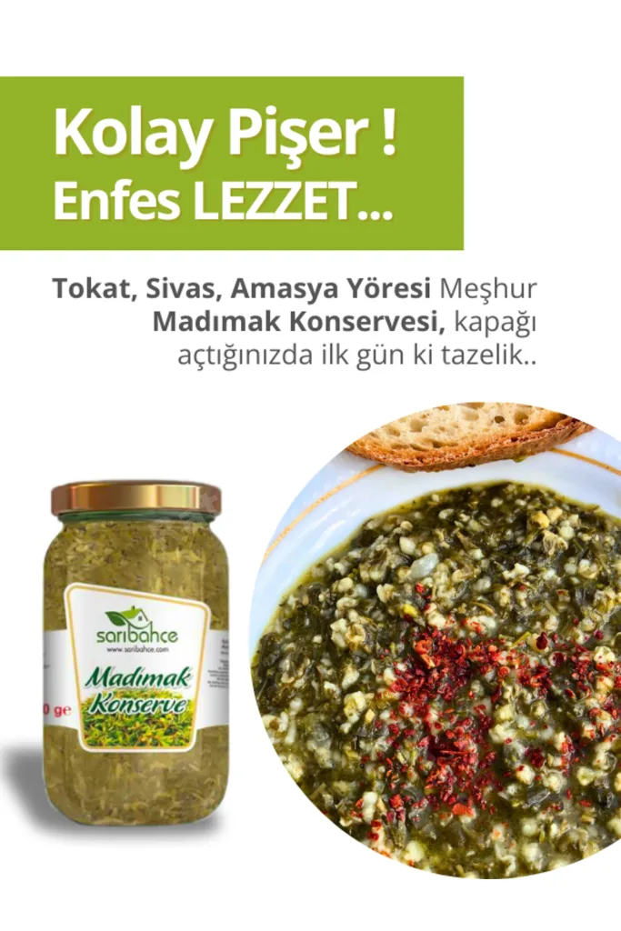 Madımak Konservesi (600 GR) - 2'li Paket Tokat Sivas Amasya Madımak