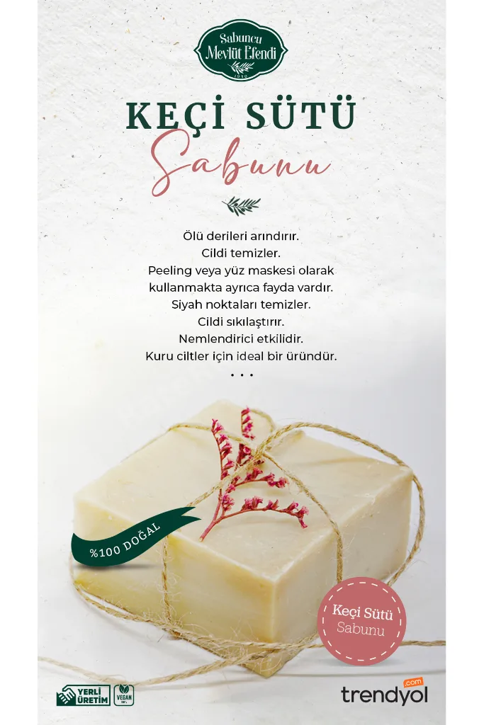 Keçi Sütü Sabunu 1 Adet (100 Gr)