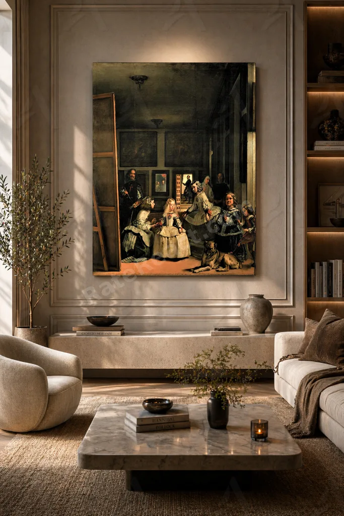 Diego Velazquez Nedimeler Las Meninas (1656) Kanvas Tablo mgi