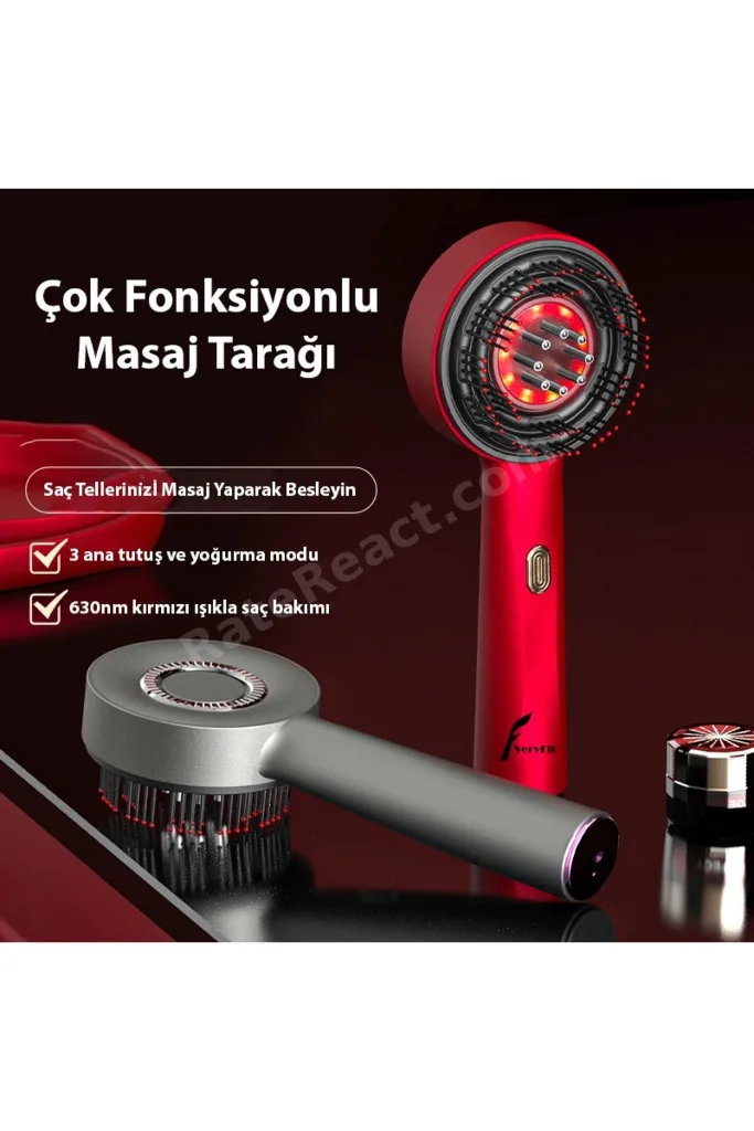 Hairglow Şarjlı Saç Bakım Ve Masaj Tarağı - Bakım Yağı Hazneli