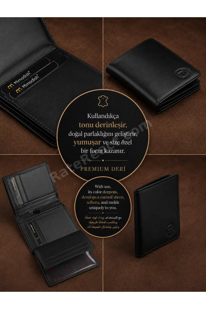 Signature 1794 Hakiki Deri Dikey Premium Minimal Erkek Kartlık Cüzdan – 10 Yıl Dikiş Garantili